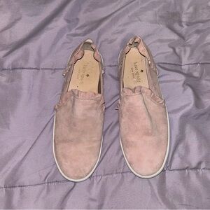 Kate Spade | Lilly Ruffle Suede Sneakers Sz 6.5